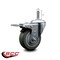 Service Caster 3.5'' Gray Poly Wheel Swivel 7/16'' Stem Caster with Total Lock Brake SCC-GRTTL20S3514-PPUB-716138 - alternate 3